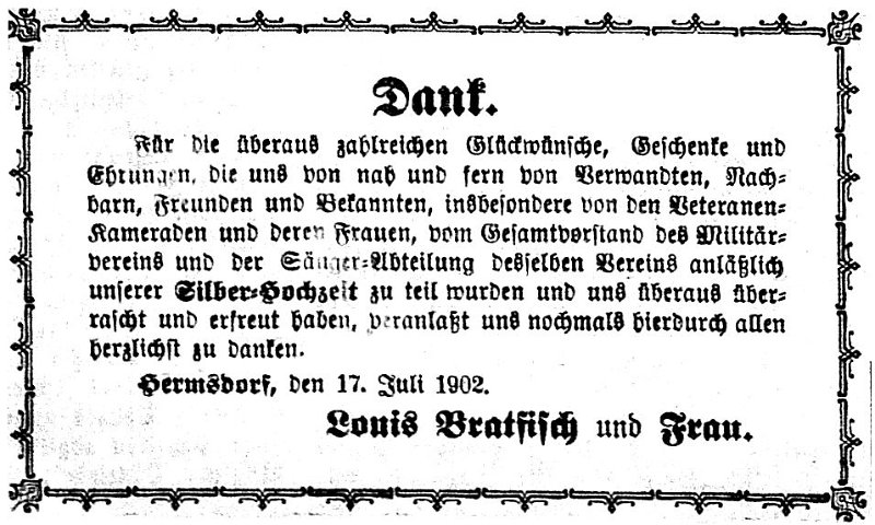 1902-07-17 Hdf Silberhochzeit Bratfisch
